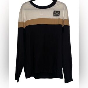 Disney Shirt Mens Large Long Sleeve White Tan Black Use The Force Star Wars NWOT